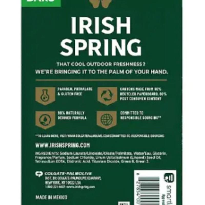 Irish Spring bar soap 4.5oz, 20 ct Cleanser