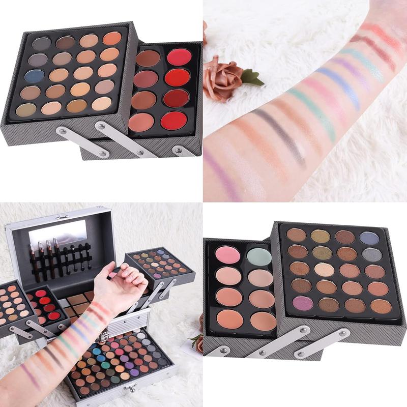 132 Color All- In- One Makeup For Women Full Kit,Professional Makeup Kit,Makeup Gift Set for Women,Girls&Teens,Include eyeshadow lipstick concealer Lip Gloss Eyeliner Mascara(006N2-)