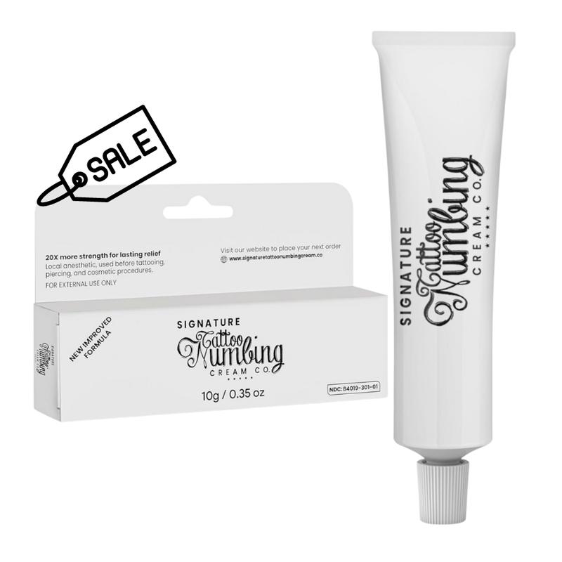 Tattoo Numbing Cream By Signature for Painless Tattoo with 20x More Numbing Strength