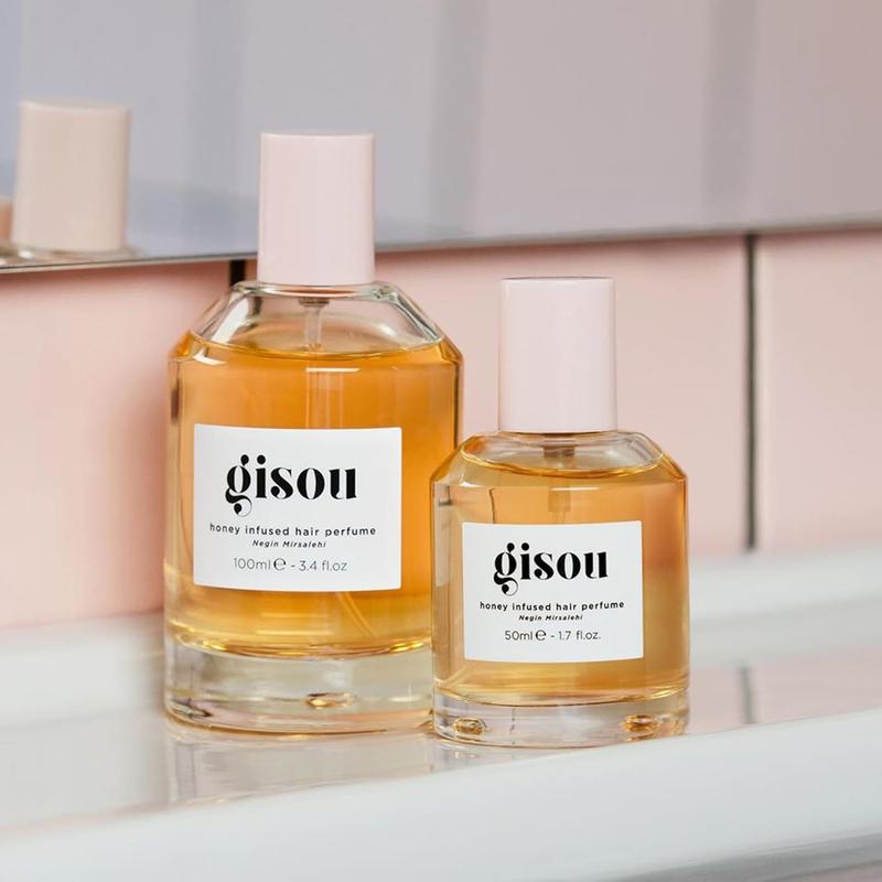 Gisou Honey Infused Hair Perfume, a Delicate Hair Fragrance with Sweet Notes of Honey Blended into Spring Florals, Nourishing and Hydrating Hair Shine Spray (1.7 Fl Oz) NM Beauty Industries