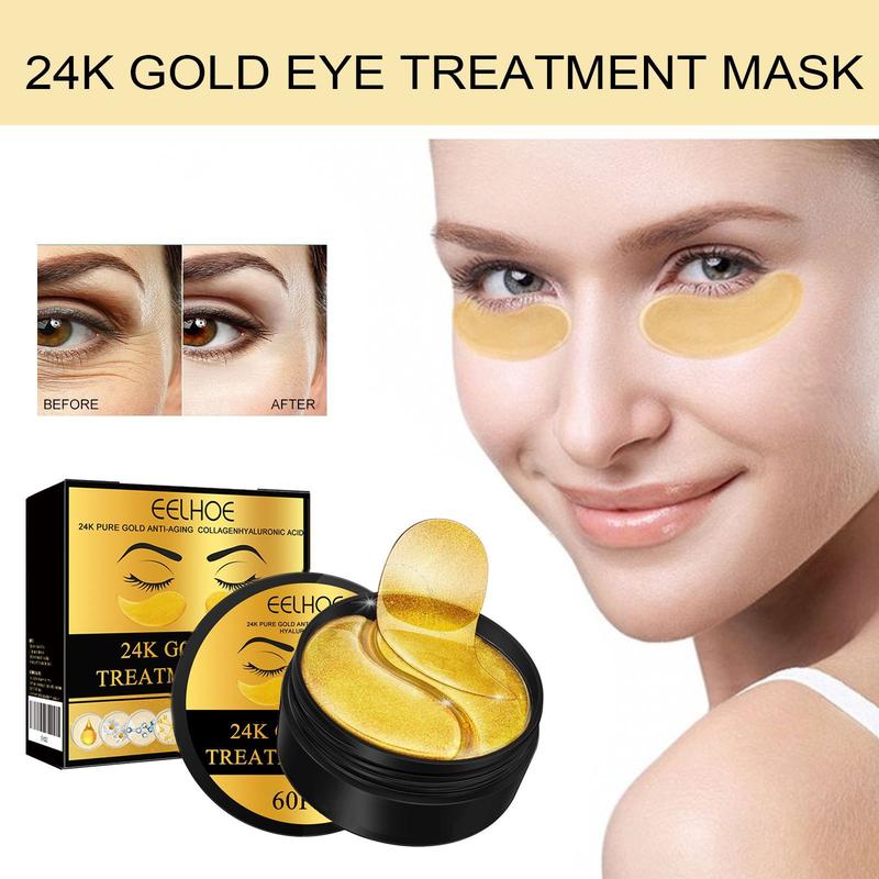 2024 24K gold eye patch, tightening eye bags and fine line eye care moisturizing eye patch