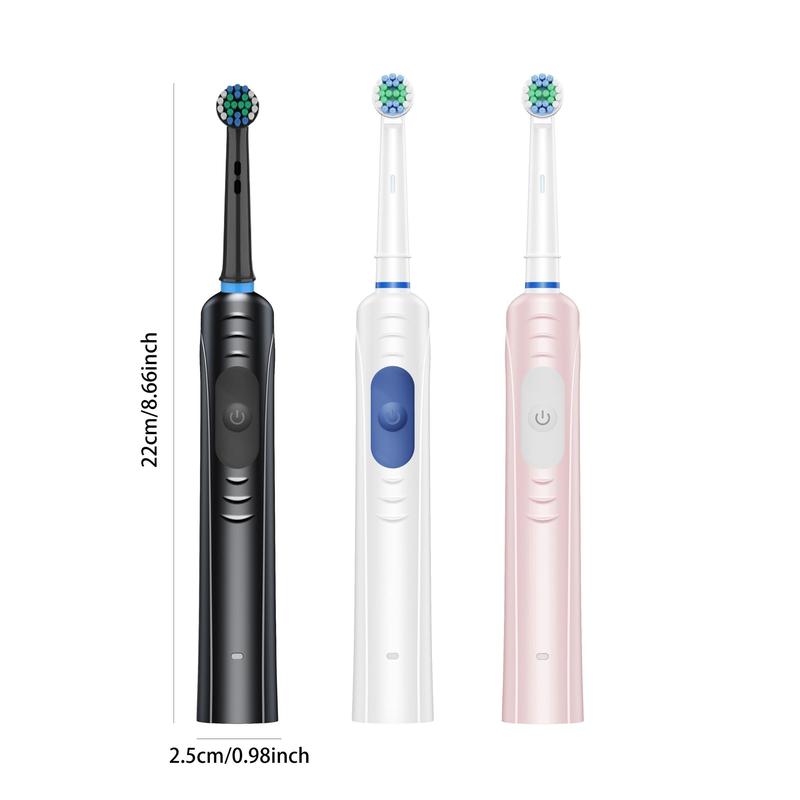 Electric Toothbrush Set,1 Set Rechargeable Toothbrush with 8 Counts Replacement Brush Heads & 1 Count Travel Case, Oral Care Product for Adults