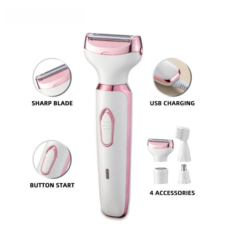 Akunbem Electric Shaver for Women Best Electric Razor for Womens Bikini Legs Underarm Public Hairs Rechargeable Trimmer with Detachable Head Cordless Wet Dry Use Precise Safe Christmas Gift New Year Gift