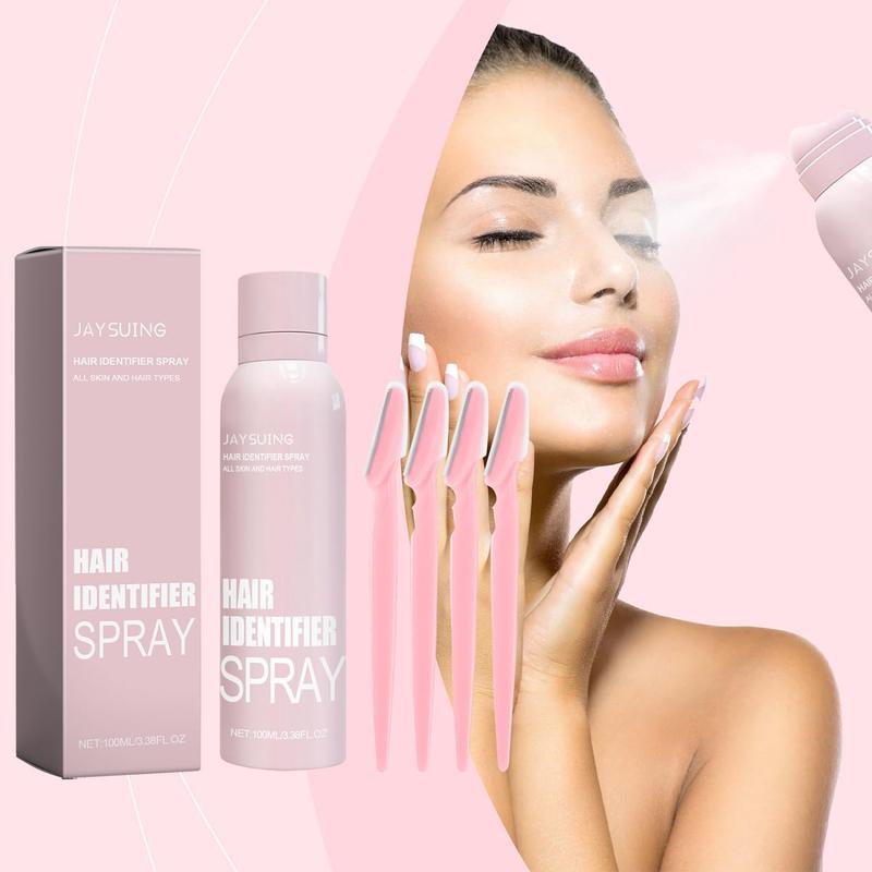 2Pcs Hair Identifier Spray, Dermaplaning Spray, Hair Identifier Spray For Face Shaving, Hair Identifier Spray For Face Dermaplaning, Spray for All Skin And Hair Types.