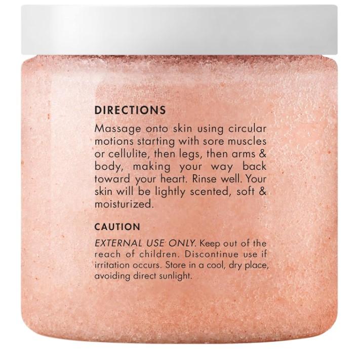 MAJESTIC PURE Himalayan Salt Body Scrub with Lychee Oil, Exfoliating Salt Scrub to Exfoliate & Moisturize Skin, Deep Cleansing - 10 oz