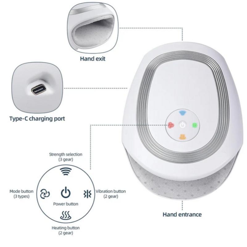 Hand Electric Massager, 1 Box Multifunction Hand Massager Machine, Finger Massage Machine, Hand Finger Massager for Men & Women, Personal Care Appliances for Home & Travel