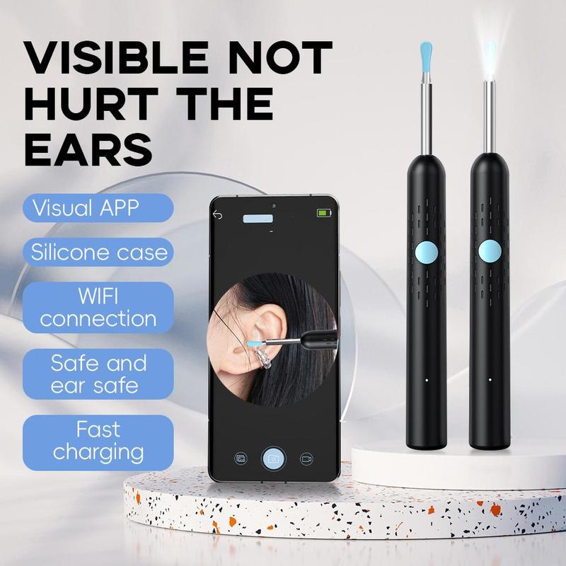 WiFi Visual Ear Cleaner, 1 Box Ear Wax Removal Tool with 500W Pixel Camera & LED Light, Ear Cleaning Tool for Adults & Kids