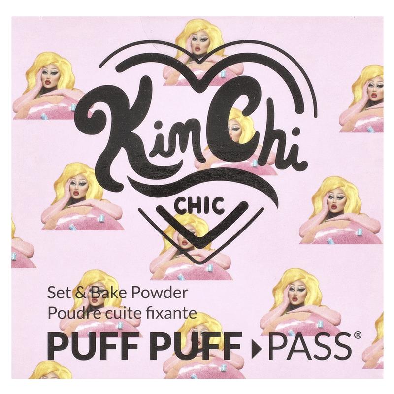 KimChi Chic Beauty Puff Puff Pass®, Set & Bake Powder, PPP01 Ivory + Hint of Lavender = Ivander, 0.85 oz (24 g)