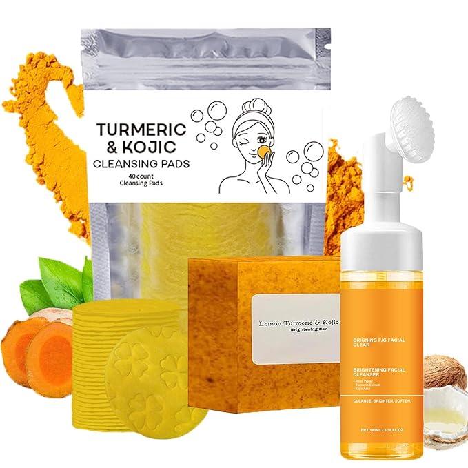 Turmeric Cleansing and Skincare Three Piece Set 