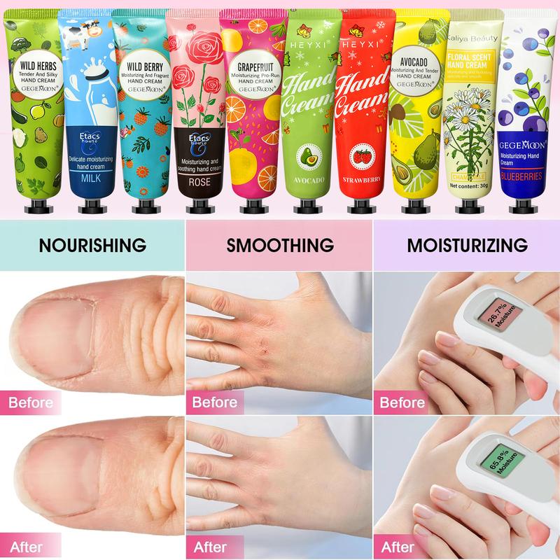 60pcs Moisturizing Hand Cream, 5pcs set Hand Skin Soothing Hand Oil, Cracks Caring Hand Cream, Hand Care Product for Women & Men