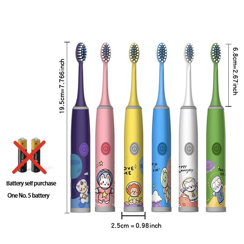 Electric Toothbrush With 5 Counts Brush Heads, Gums Protecting Motor Toothbrush With Soft Bristles, Intelligent Deep Cleaning Toothbrushes