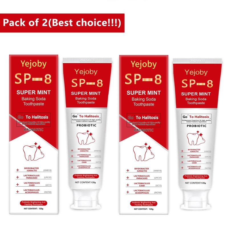 [+5$Get 2Pcs]Super Probiotic Sp-8 Toothpaste, Sp-8 Ultra Whitening Toothpaste, Sp 8 Toothpaste,Fresh Breath, Sp-8 Toothpaste 4.9 oz SP-10,SP-10 SP-6 SP-4 sp-10 sp-6 sp-4 sp8 sp6 sp4 SP-10