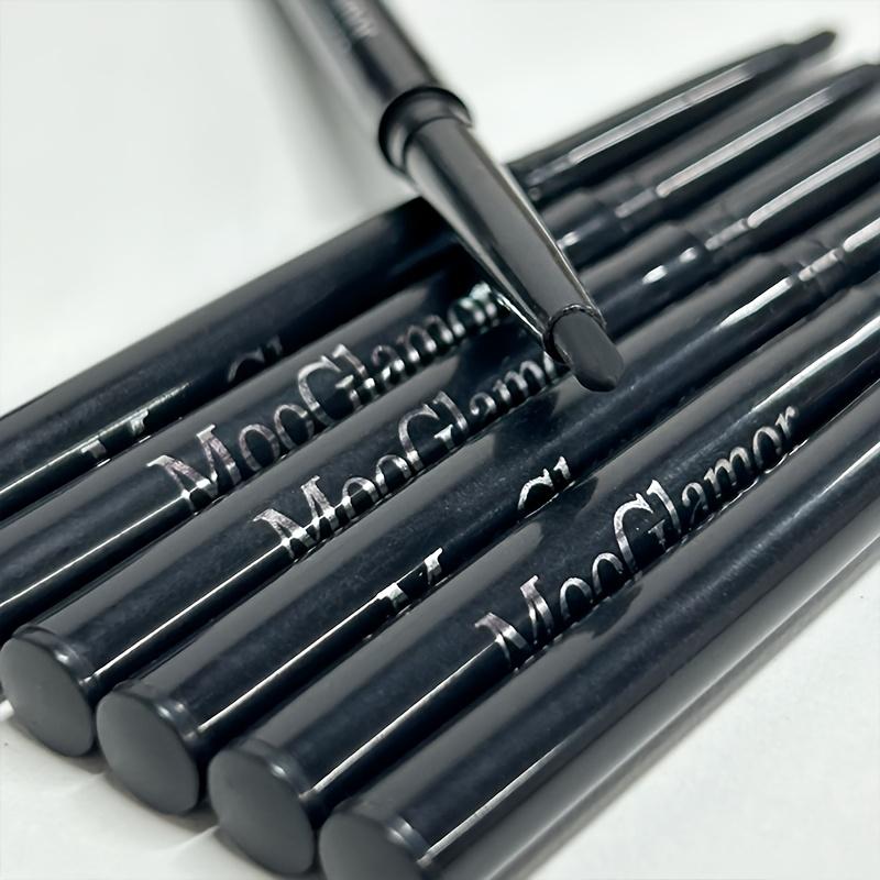 12pcs Black Eyeliner Pencils - Long-Lasting, Waterproof & Sweatproof, Smudge-Proof with Easy Twist Application for Flawless Eye Makeup