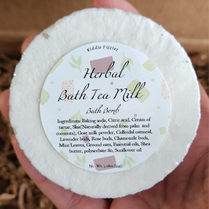 Herbal Bath Tea Bath Bomb.Herbal Bath Tea Milk Soak.Essential Oils.Solid Milk Bath.Moisturizing. Body Care. Comfort. Skin Care Soothing