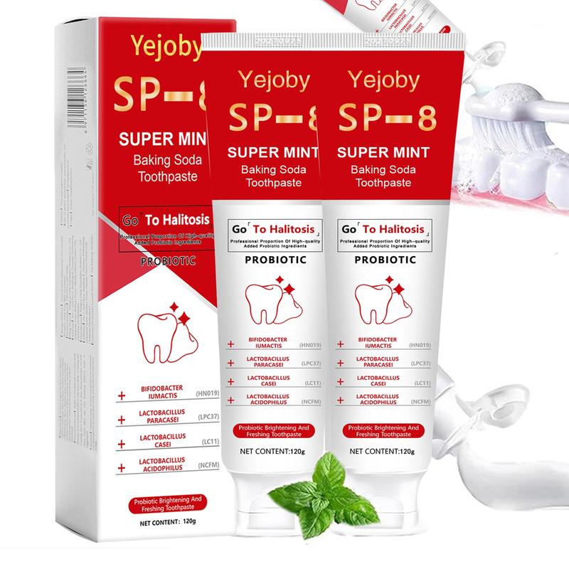 [+5$Get 2Pcs]Super Probiotic Sp-8 Toothpaste, Sp-8 Ultra Whitening Toothpaste, Sp 8 Toothpaste,Fresh Breath, Sp-8 Toothpaste 4.9 oz SP-10,SP-10 SP-6 SP-4 sp-10 sp-6 sp-4 sp8 sp6 sp4 SP-10