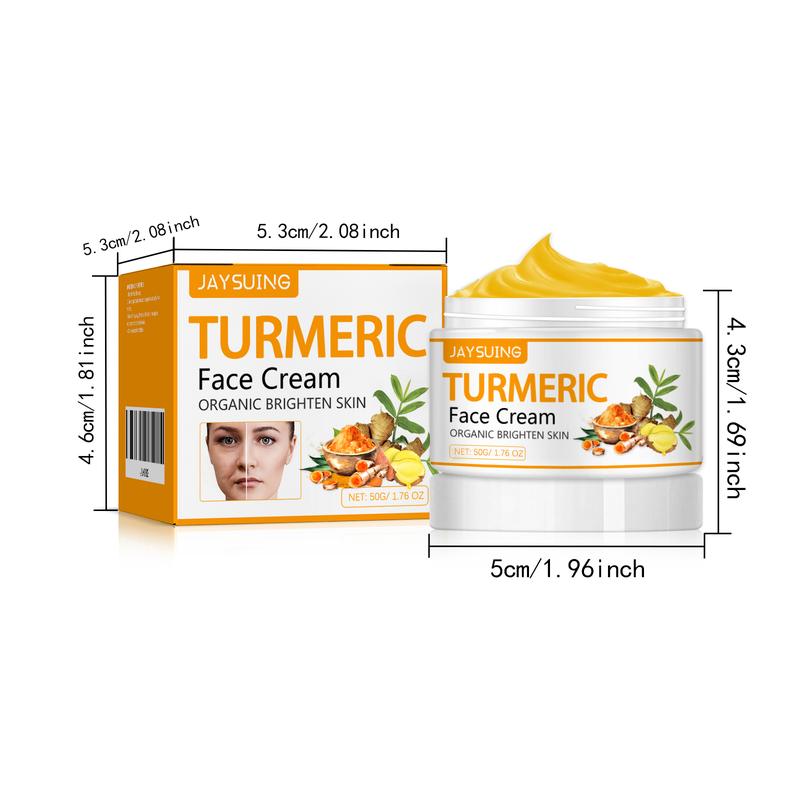 Turmeric Face Cream Facial Moisturizer Skin Care Refining Pores Moisturizing nourishing Skin Delicate Firming Comfort Hydrating