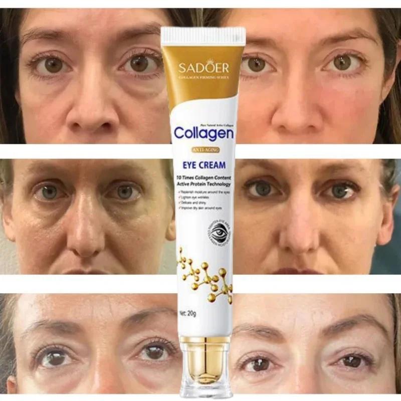 Instant Eye Bag Removal Cream Collagen Removal Wrinkles Firming Skin Fade Fine Lines Brighten Dark Circle Anti Puffiness Korean