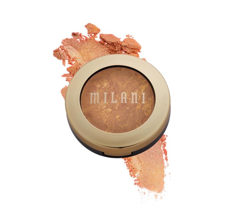 Milani Baked Bronzer - Glow, Cruelty-Free Shimmer Bronzing Powder to Use For Contour Makeup, Highlighters Makeup, Bronzer Makeup