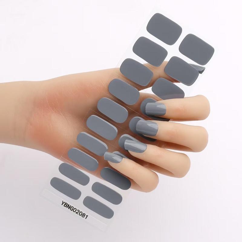 Gel Nail Stickers Semi-curing Heating Lamp Hardening Nail Sticker