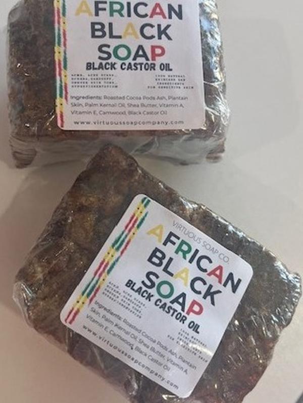 Raw African Black Soap