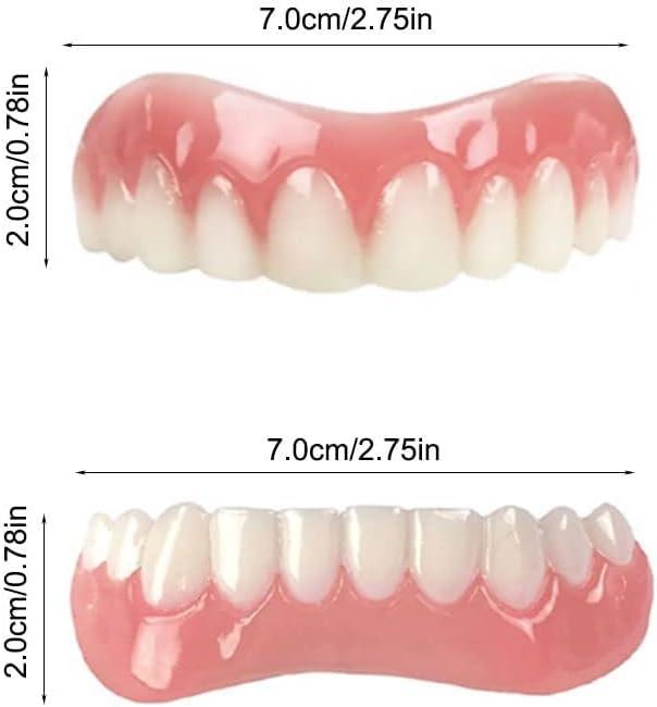 Upper and lower veneers, dentures for men and women, natural color! Repair your smile at home in minutes! DIY Denture