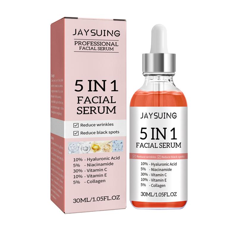 JAYSUING 5 In 1 Facial Serum Hydrates And Nourishes The Skin Moisturizing Skincare