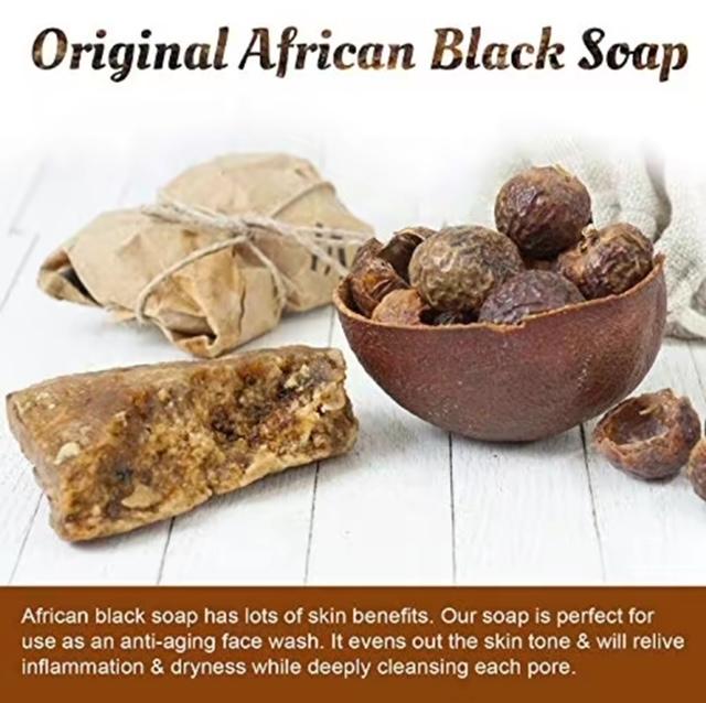 Raw African Black Soap