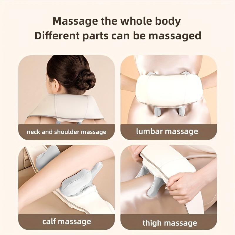 Electric Neck & Back Massager, Portable Handheld Neck Massager, Neck & Back Massage Pillow for Neck, Back, Shoulder, Foot, Leg