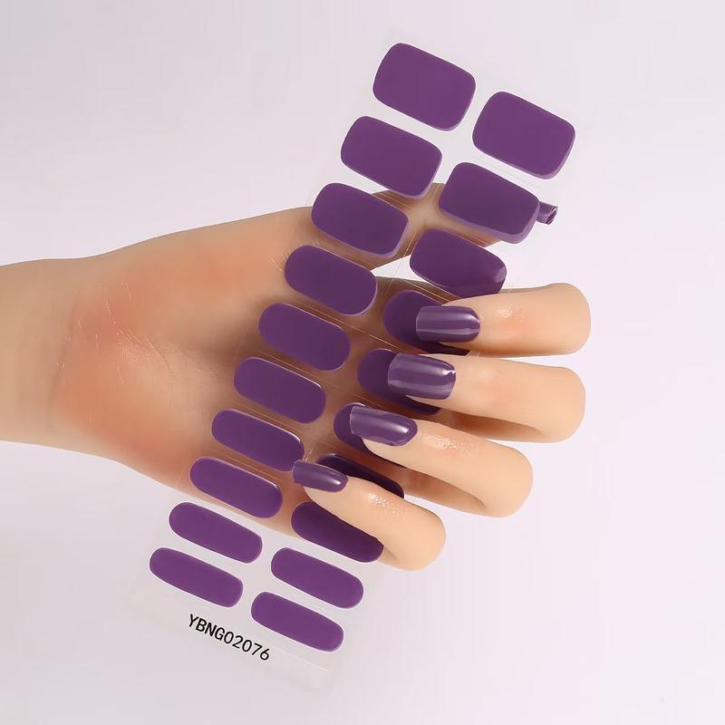 Gel Nail Stickers Semi-curing Heating Lamp Hardening Nail Sticker