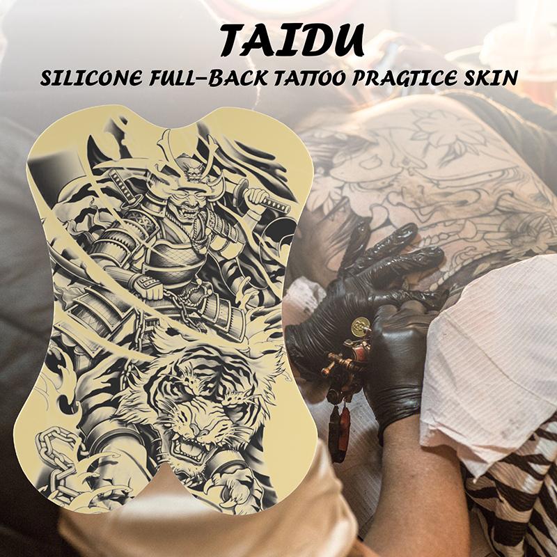 TAIDU Tattoo Full Back Practice Skins Double Sides Thick Soft Full Back Blank Tattoo Practice Skin for Beginners and Tattoo Artists