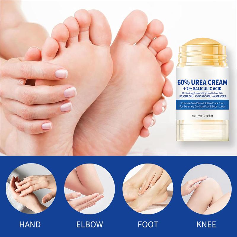 60% Urea plus 2% Salicylic Acid Foot Cream for Dry Cracked Heels and Feet