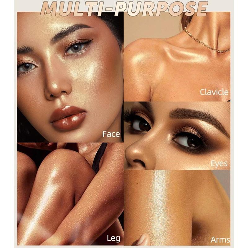 Highly Pigmented Liquid Contour - Built-in Sponge Tip Sculpted Complexion Wand Contour Long Lasting Natural Buildable Highlighters Contour Contouring Bronzer (Contour+Blush+Highlighter)