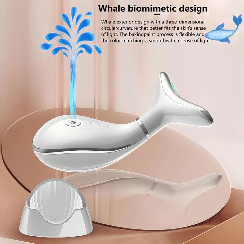 Whale Bionic Design Electric Neck Massager, 1 Box Facial & Neck Lifting & Firming Beauty Instrument, Professional Facial Beauty Instrument for Women