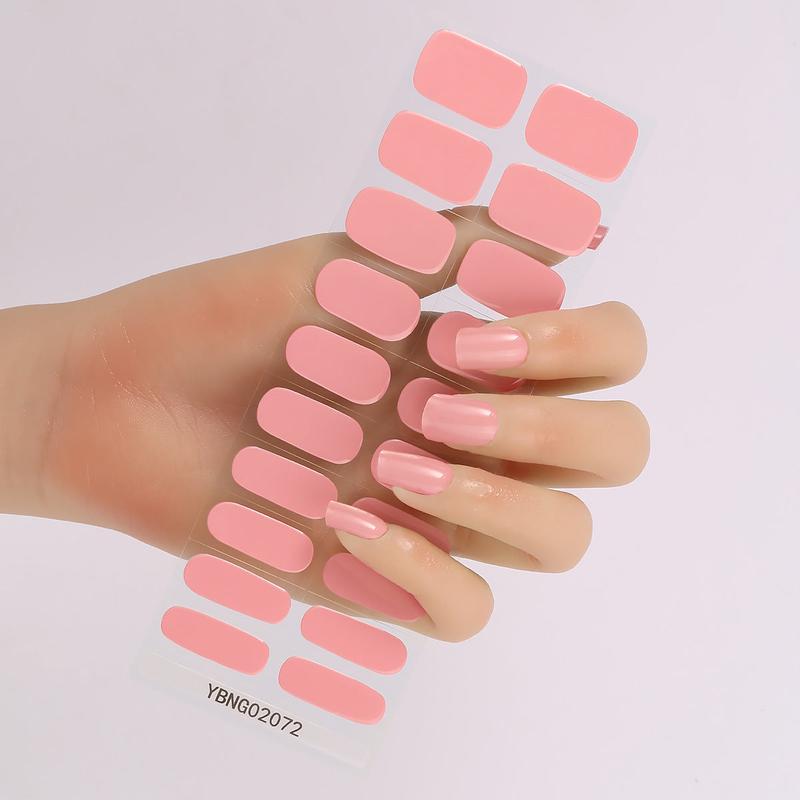 Gel Nail Stickers Semi-curing Heating Lamp Hardening Nail Sticker