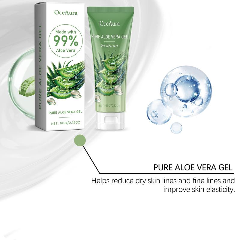 OceAura Aloe Vera Skin Care Gel Facial Hydrating Moisturizing Acne Skin Moisturizing Soothing Aloe Vera Gel Moisture Moisturizer