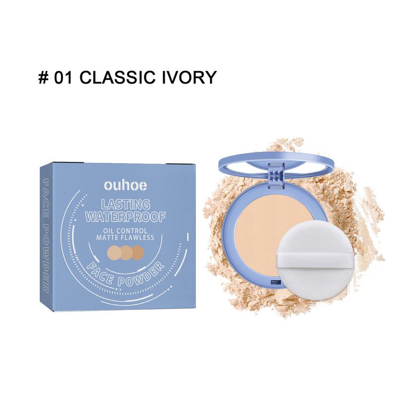 OUHOE Setting Powder Flawless Touch-up Powder Natural Lightweight and Breathable Setting Powder Makeup Oil