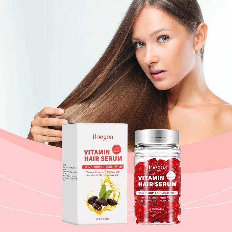 Morocco Hair Serum Capsules, 30pcs box Moisturizing Hair Care Capsules for Split Ends and Broken Hair, Hair Care Product for Women & Men