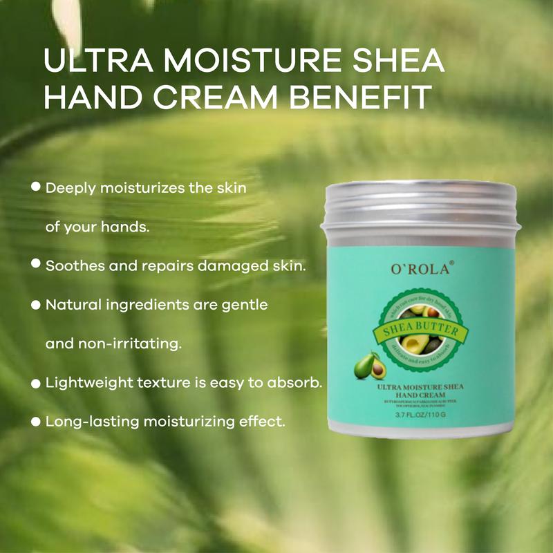 O'ROLA Ultra Moisture Shea Hand cream with Vitamin E: Niacinamide Relieves and Repairs  Dry Hands