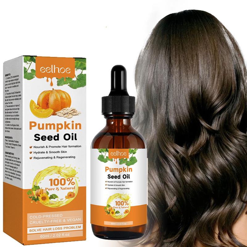 Pumpkin Seed Oil for Hair Growth for Men & Women, Pure and Natural Carrier Oil, Virgin Pumpkin Cold Pressed Massage Oil,Skincare &Haircare Comfort