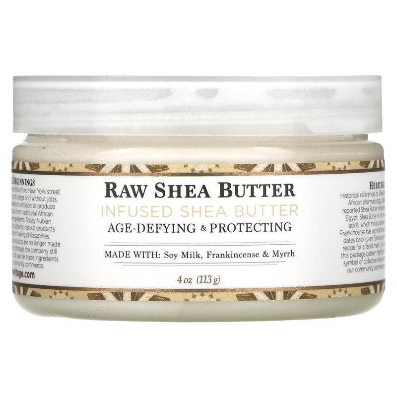 Nubian Heritage Raw Shea Butter, Infused Shea Butter, 4 oz (113 g)