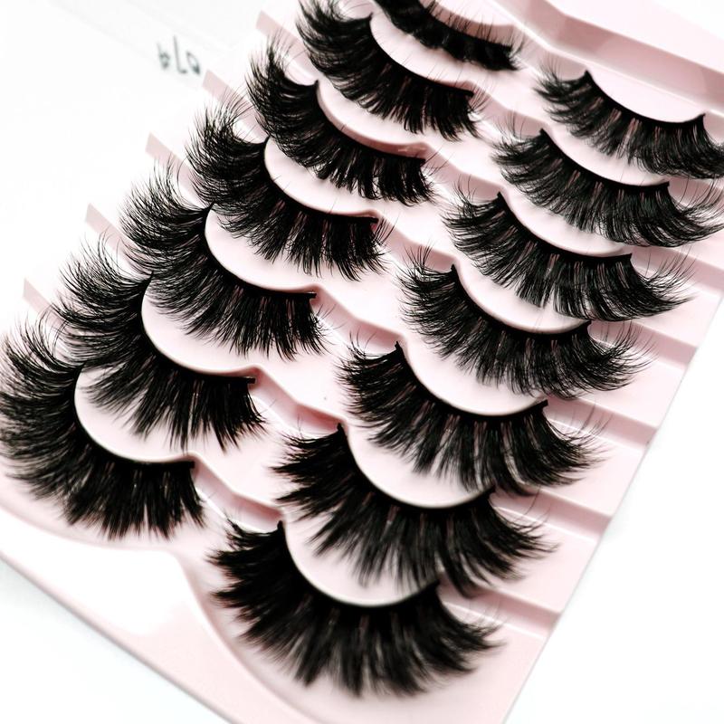 Fluffy Cosmetic False Lash Clusters for Eyelashes Extensions, Wispy Volumized Faux Lashes, Natural Curl Eye Makeup Eyelashes Extensions Strip Lashes, Lashes Extension Kit