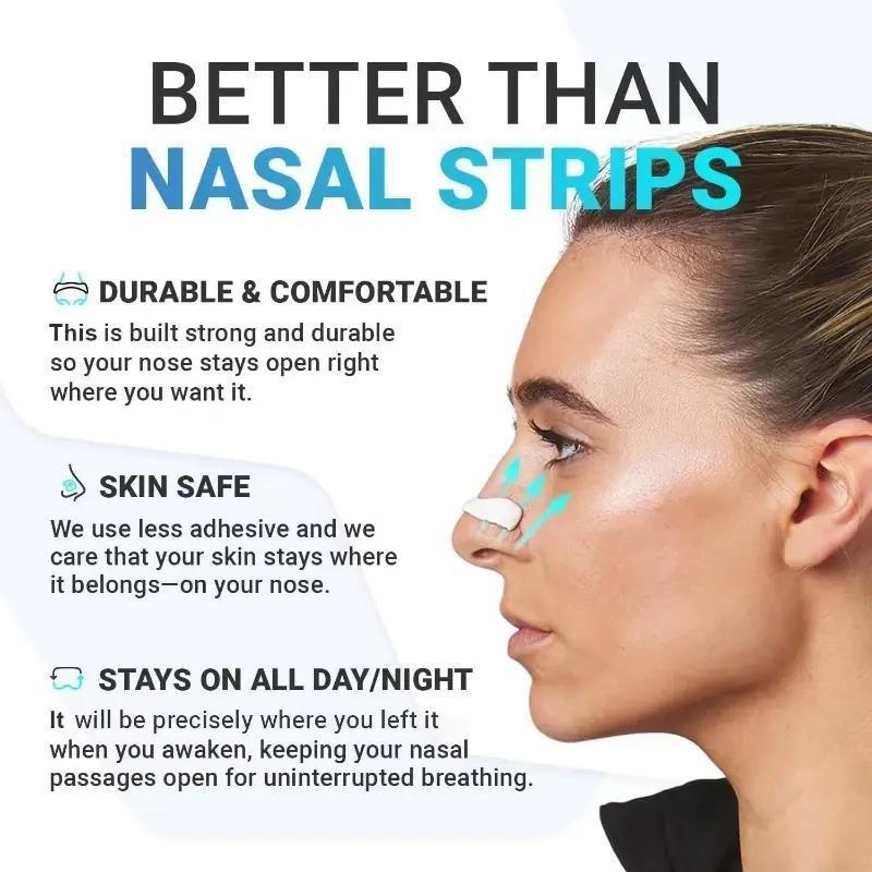 Magnetic Nasal strips, Breathing Refill Tabs Pack - Boost Oxygen, Improve Sleep Quality Snoring Solution- Sweat Resistant, Skin Safe Nasal Strips - Extra Strength Snore Stopper - 15 Pairs Breathable Anti-Snoring Skincare