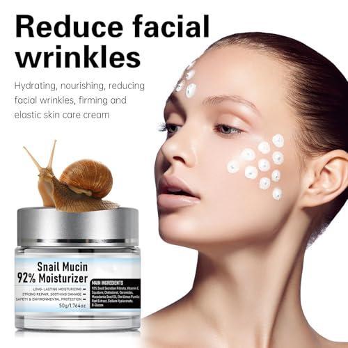 Moisturizer Daily Face Gel Cream, Crema de Baba de Caracol Original, Filtrate Nourishing Cream, Moisturizer Face facial cleanser