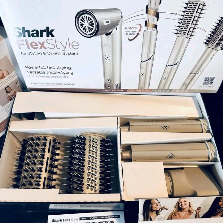 Flex shark Brush Dryer with 7 Interchangeable Attachments