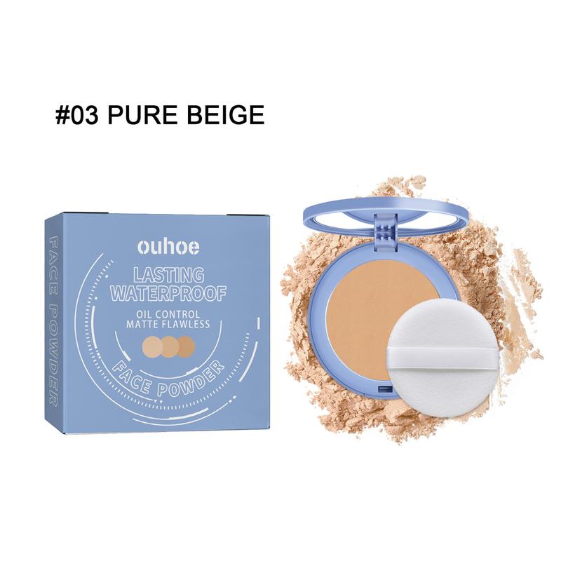 OUHOE Setting Powder Flawless Touch-up Powder Natural Lightweight and Breathable Setting Powder Makeup Oil