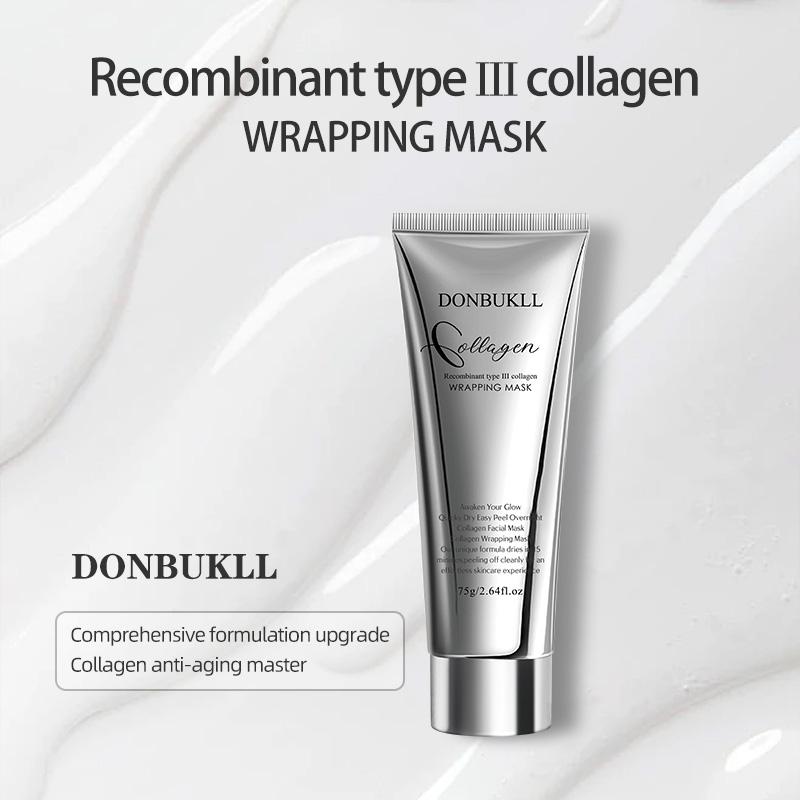 [75g]DONBUKLL Collagen Night Wrapping Mask GLOW! Skin Repair Comfort collagen night  Face Mask Moisturizing Collagen Peeling Mask Sensitive Moisture