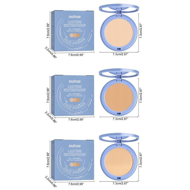 OUHOE Setting Powder Flawless Touch-up Powder Natural Lightweight and Breathable Setting Powder Makeup Oil