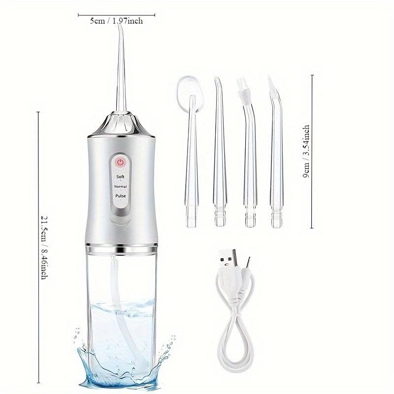 Electric Water Flosser, Dual-Stream Design for Thorough Cleaning, IPX7 Waterproof Rating, Ideal for Home and Travel Use, Perfect Oral Care Gift