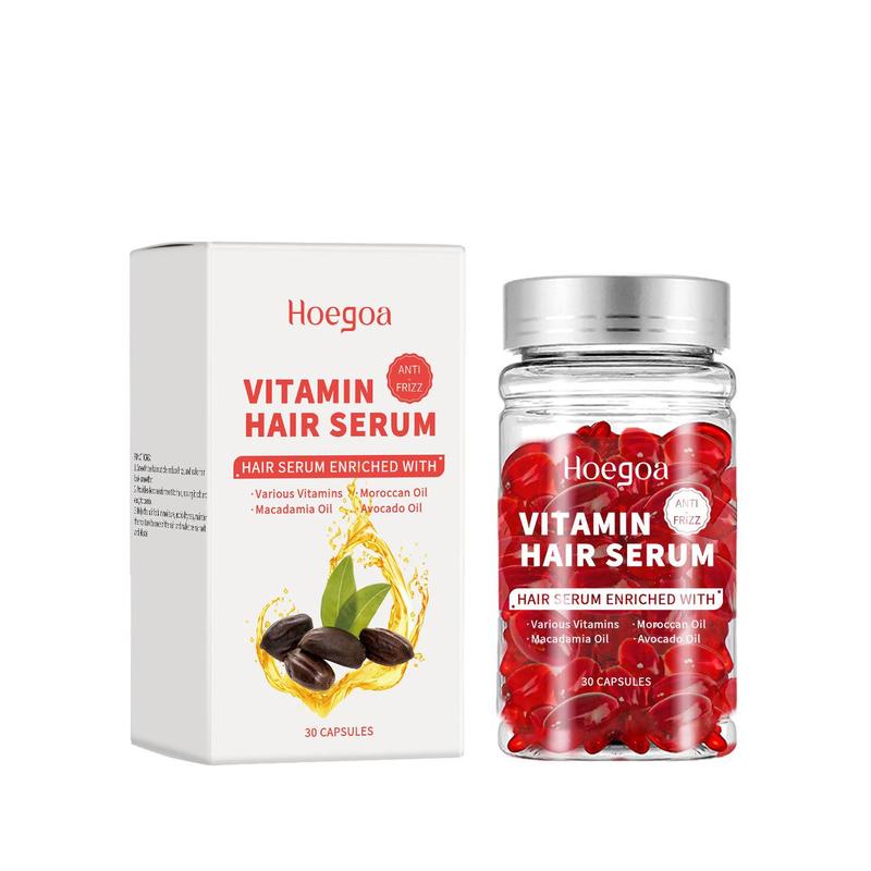 Morocco Hair Serum Capsules, 30pcs box Moisturizing Hair Care Capsules for Split Ends and Broken Hair, Hair Care Product for Women & Men