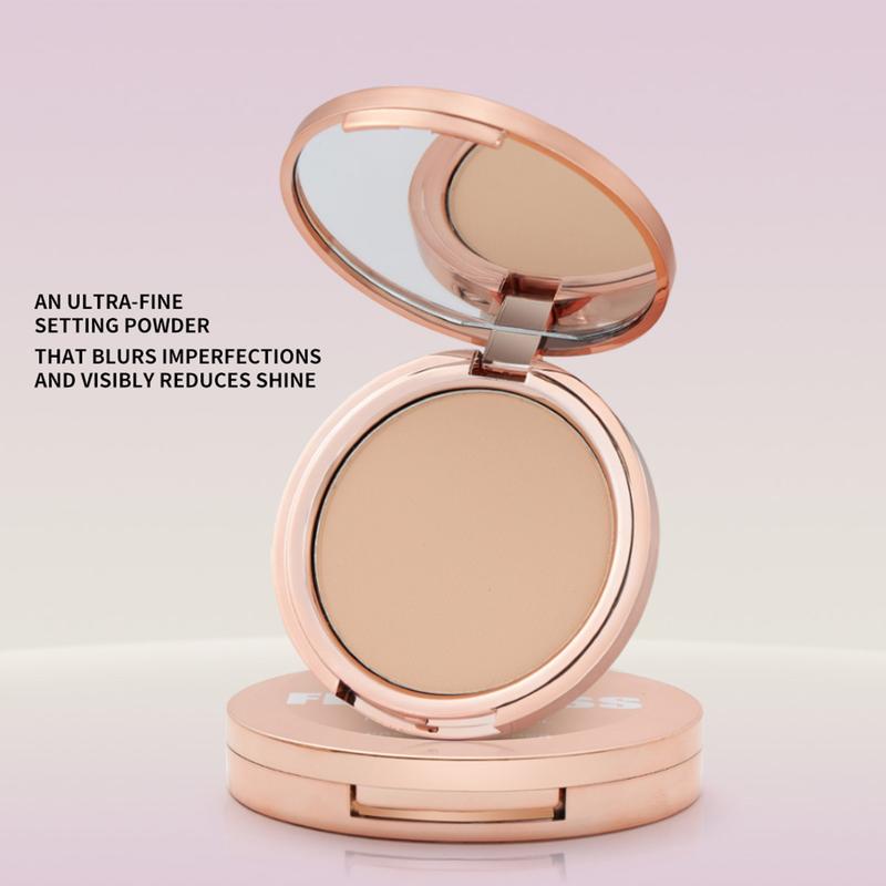 PHOFAY Matte Setting Pressed Powder for Perfect Makeup - Cosmetic Compact Flawless Lightweight Setting Powder